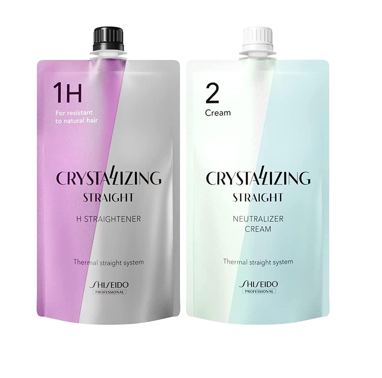 Shiseido Professional Crystallizing Straight H & 2 Cream Set 400g+400g