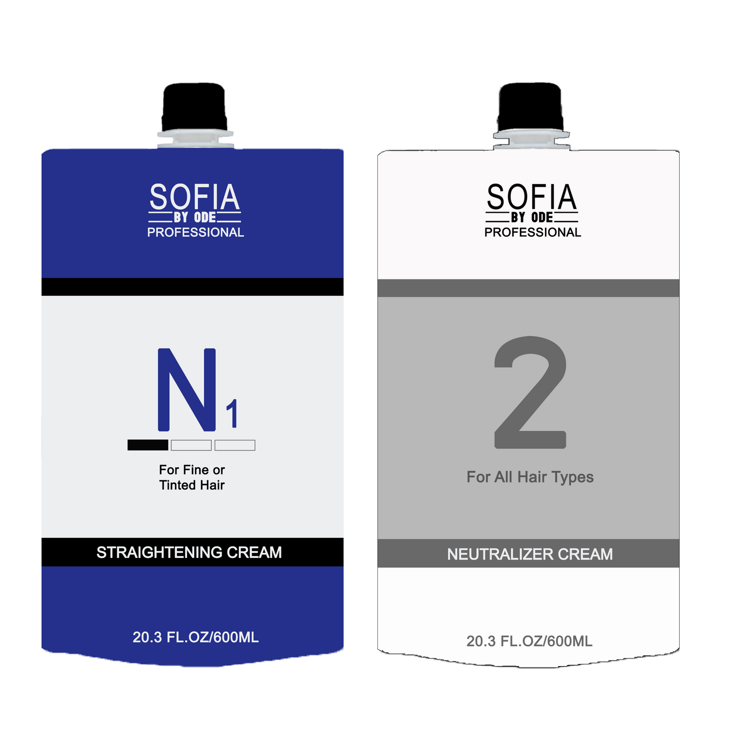Hair Rebonding Professional Hair Straightener + Neutralizer Cream, for Fine or Tinted Hair 500ml