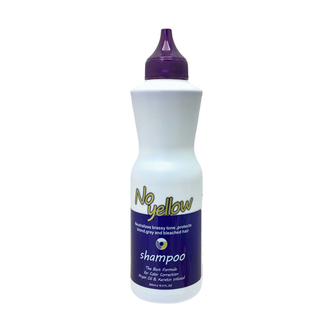 No Yellow Shampoo for color correction, protects blond, gray and bleached hair 500ml