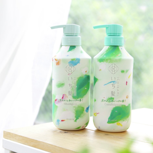 Ichikami Shampoo and Conditioner Cool Set 450ml + 450g