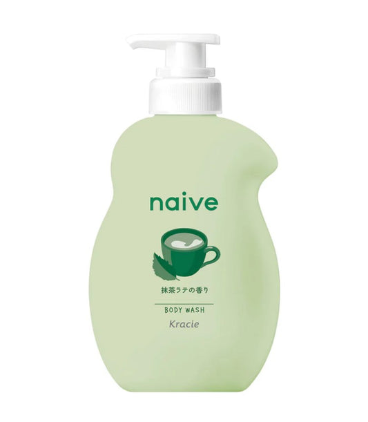 Kracie Naive Body Wash – Matcha Latte Scent Japanese Shower Gel (530ml)