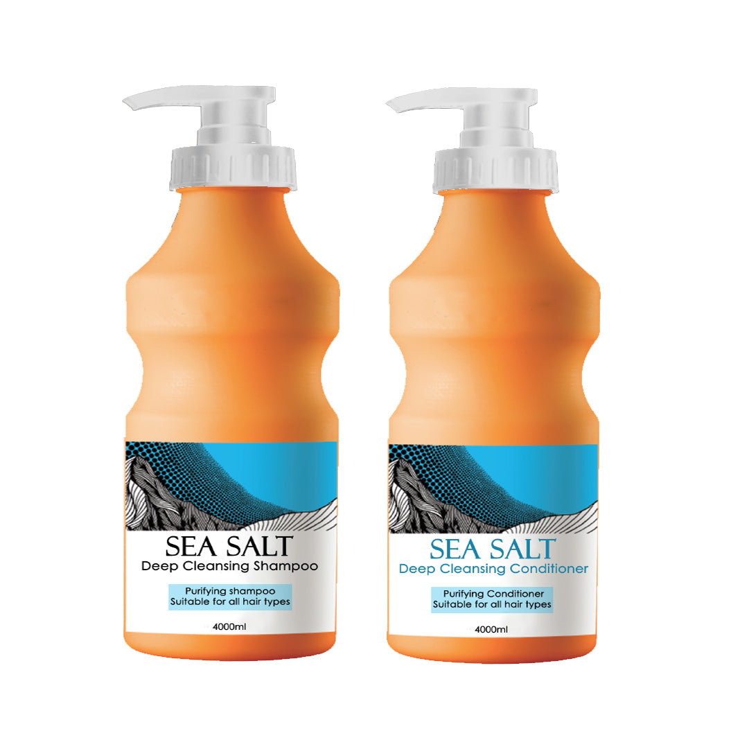 Sea Salt Deep Cleansing Purifying Shampoo or Conditioner– Detox & Refresh for Oily or Buildup-Prone Hair