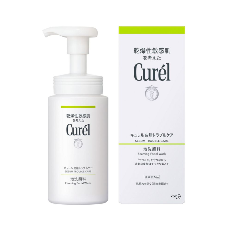KAO Curel Sebum Trouble Care Foaming Facial Wash 150ml