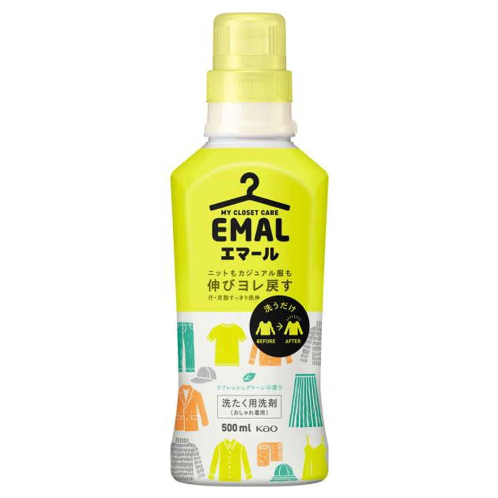 KAO EMAL Delicate Laundry Detergent Aromatic Bouquet Scent 500ml for Wool and SIlk