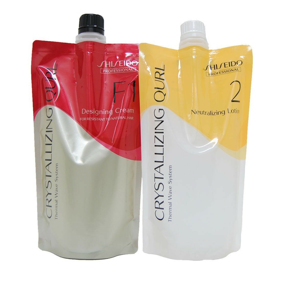 Shiseido Crystallizing Qurl Hair Wave Perm Set F1 + Neutralizing Lotion 400ml+400ml