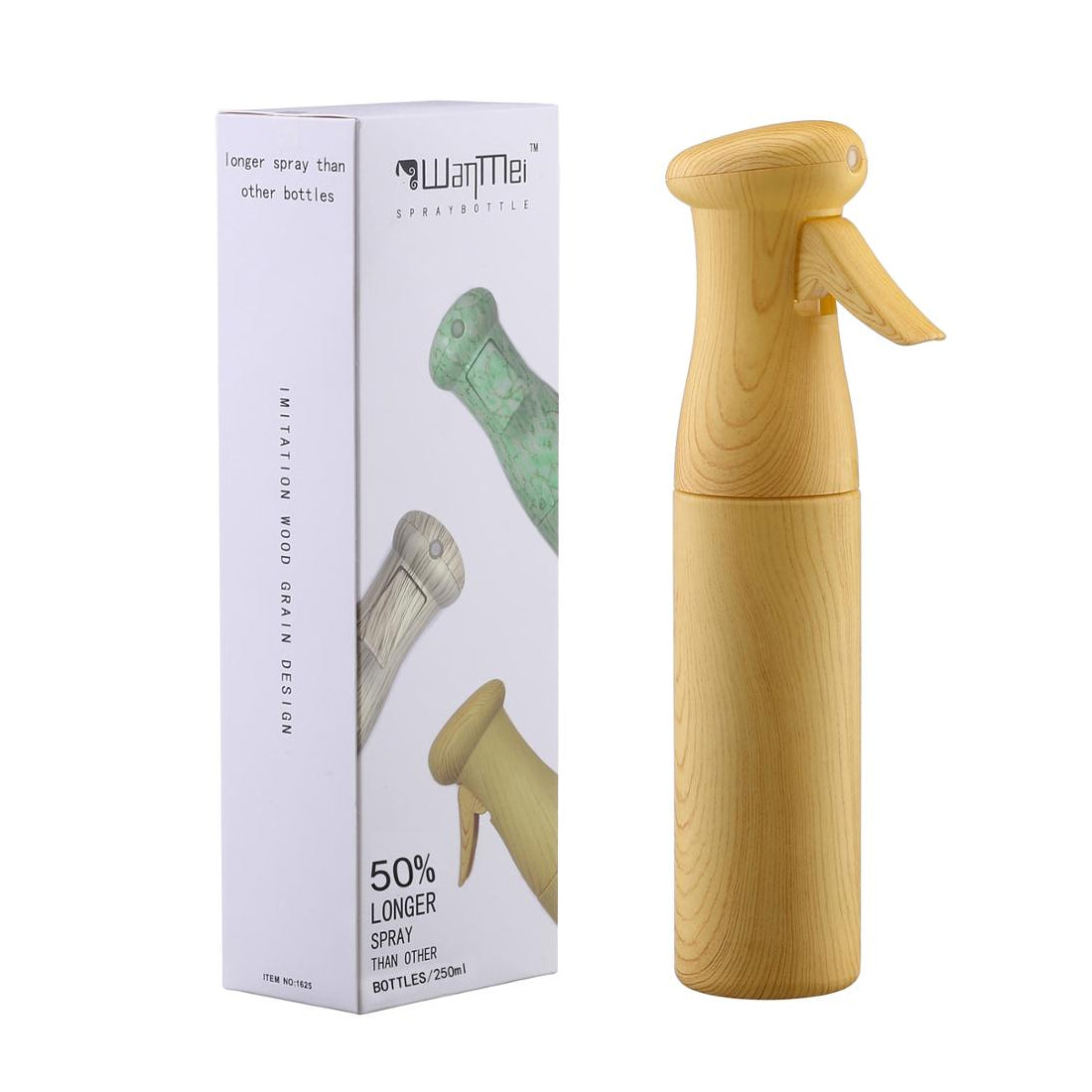Wood Grain Spray Bottle 8.5 OZ-Continuous Water Mister Spray Bottle Empty-Fine Mist