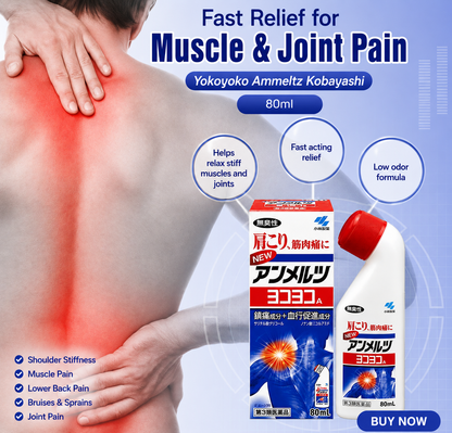 Kobayashi New Ammeltz Yoko Yoko A Pain Relief Liquid 80ml LARGE