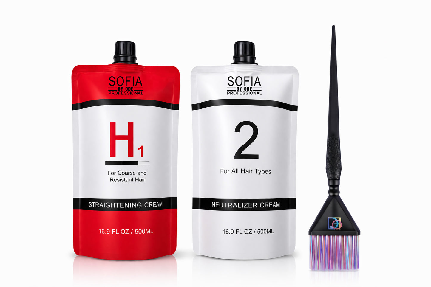 Hair Rebonding Professional Hair Straightener + Neutralizer Cream 500ml+500ml