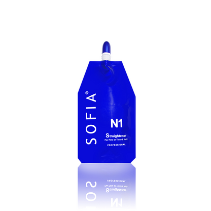 SOFIA Hair Rebonding Professional Hair Straightener (N1 OR H1) + Neutralizer Cream for Fine or Tinted hair 500ml