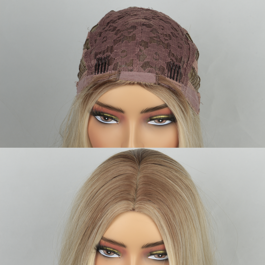 Long Wavy Blonde Wig – Platinum Blonde Loose Wave Long Hair Wig