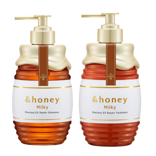 &Honey Milky Precious EX Repair Shampoo and Conditioner Set 500ml+500g