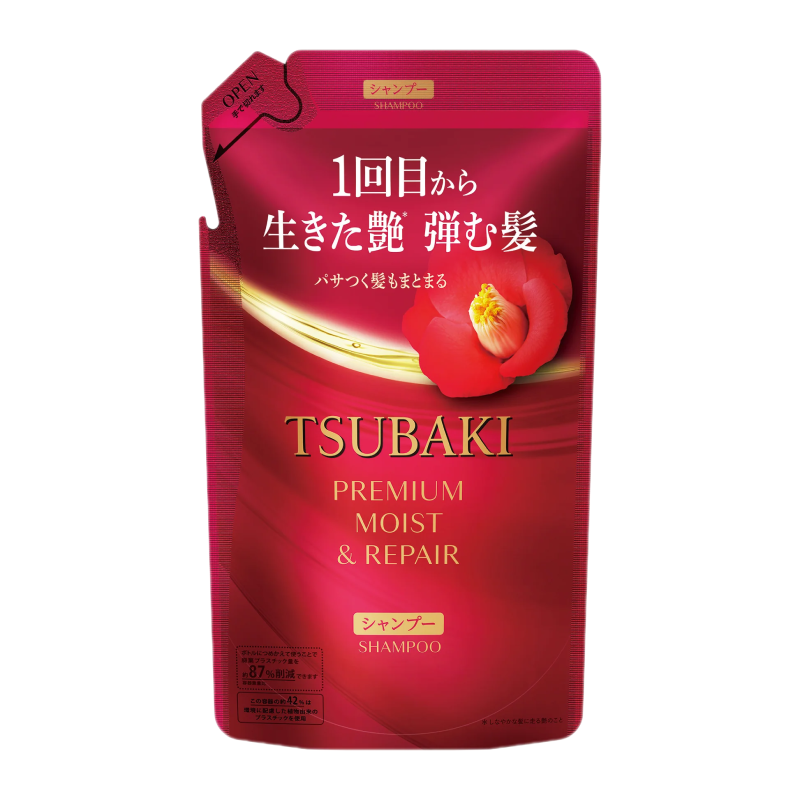 Shiseido Tsubaki Premium Moist / Premium Repair Shampoo, Conditioner Refill