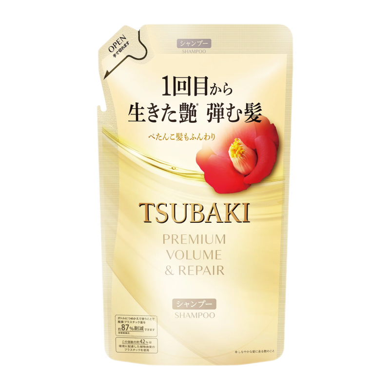 Shiseido Tsubaki Premium Moist / Premium Repair Shampoo, Conditioner Refill