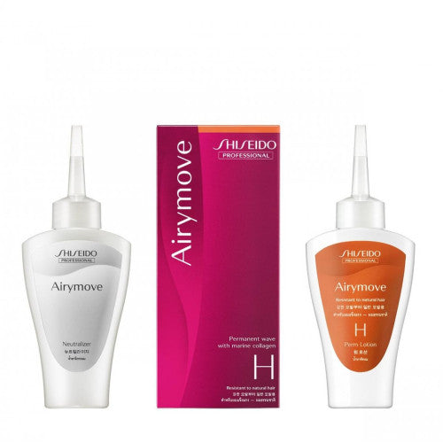Shiseido Airymove Perm Lotion with Marine Collagen H Set (for Resistant to Natural Hair)