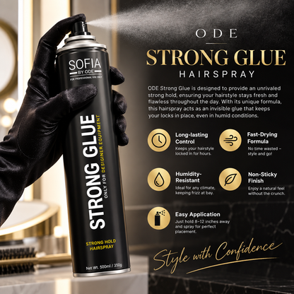 ODE Strong Glue - Strong Hold Hairspray (500ml/330g)