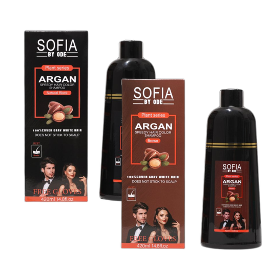 KERATIN QUEEN Argan Speedy Hair Dye Shampoo 420ml / 14.8 fl oz (2 options)  NEW Packaging