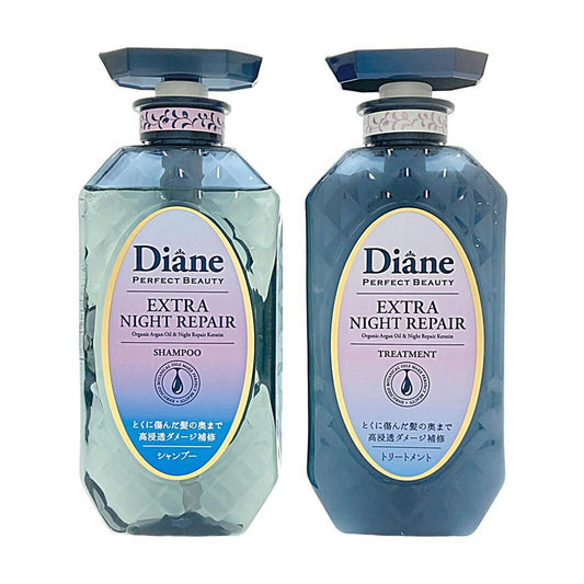 Diane Perfect Beauty Night Repair Shampoo & Conditioner Set 450ml – Blue Nightberry Scent