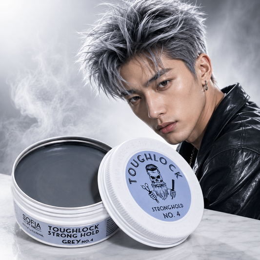 SOFIA BY ODE Tough Lock Strong Hold Hair Wax  No.4 Grey - Bold Hold with Temporary Grey Tint