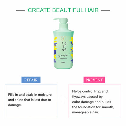 KRACIE Ichikami Color Care Shampoo and Conditioner Set 480ml+480g