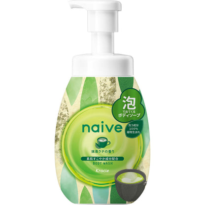 Kracie Naive Body Wash – Matcha Latte Scent Japanese Shower Gel (530ml)