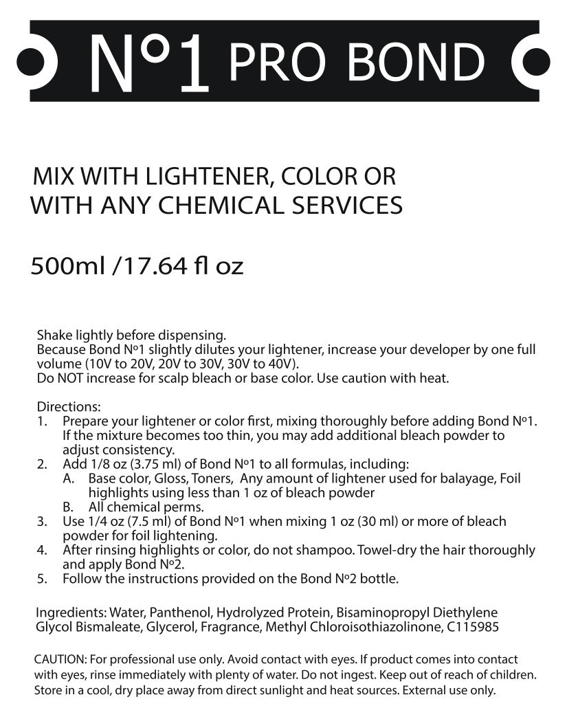 No.1 & No.2 Bond Hair Repair Set – Pre & Post Bleach Hair Treatment Set for Bond Protection, Strengthening & Color Safe Repair