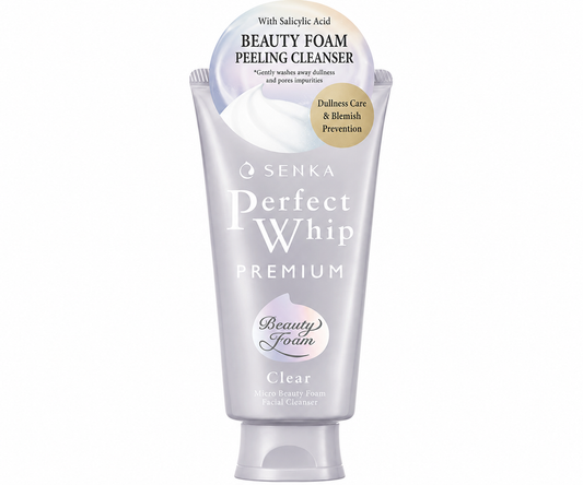 SENKA Premium Perfect Whip Clear 120g Japanese Foaming Facial Cleanser Face Wash