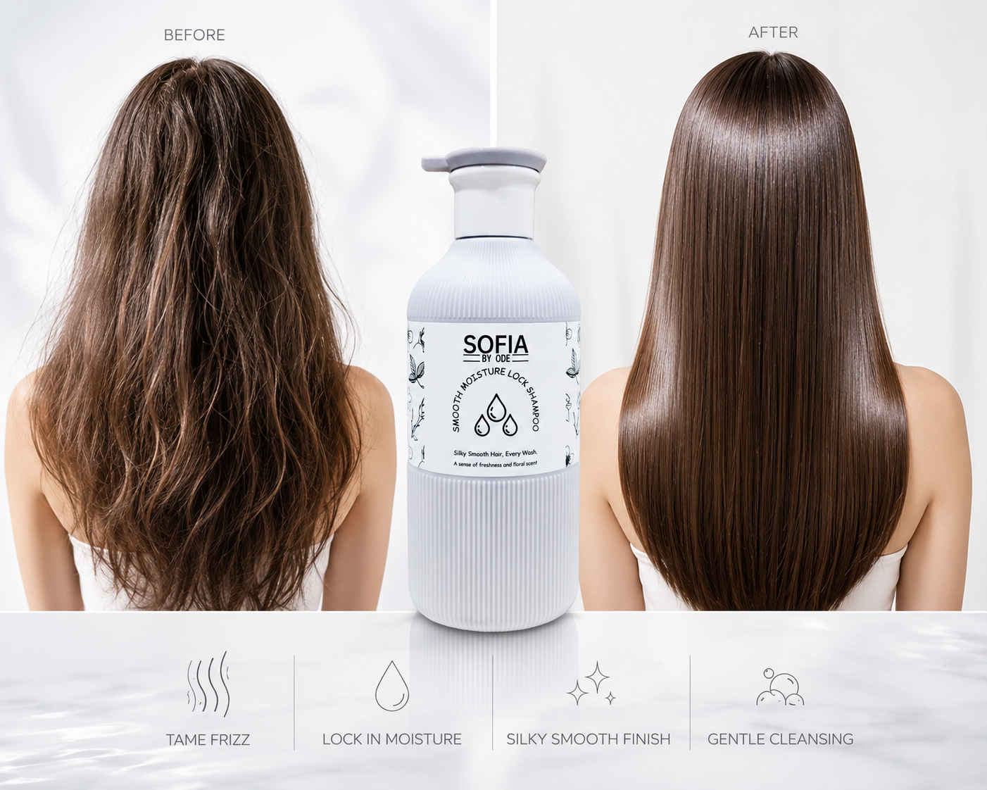 Smooth Moisture Lock Shampoo - Silky Smooth Hair 500ml