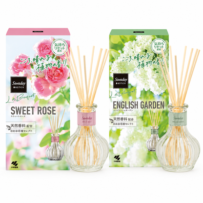 Sawaday La Bouquet Reed Diffuser Set Sweet Rose & English Garden 70ml Japan
