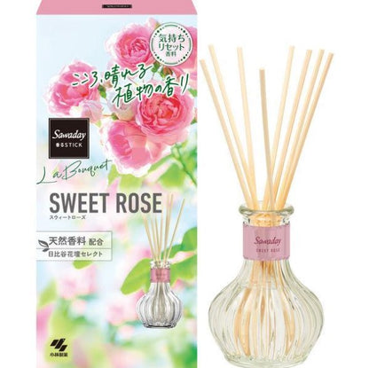 Sawaday La Bouquet Reed Diffuser Set Sweet Rose & English Garden 70ml Japan