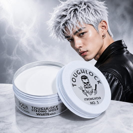 SOFIA BY ODE Tough Lock Strong Hold Wax No.3 White - Creative Hold with Temporary White Tint