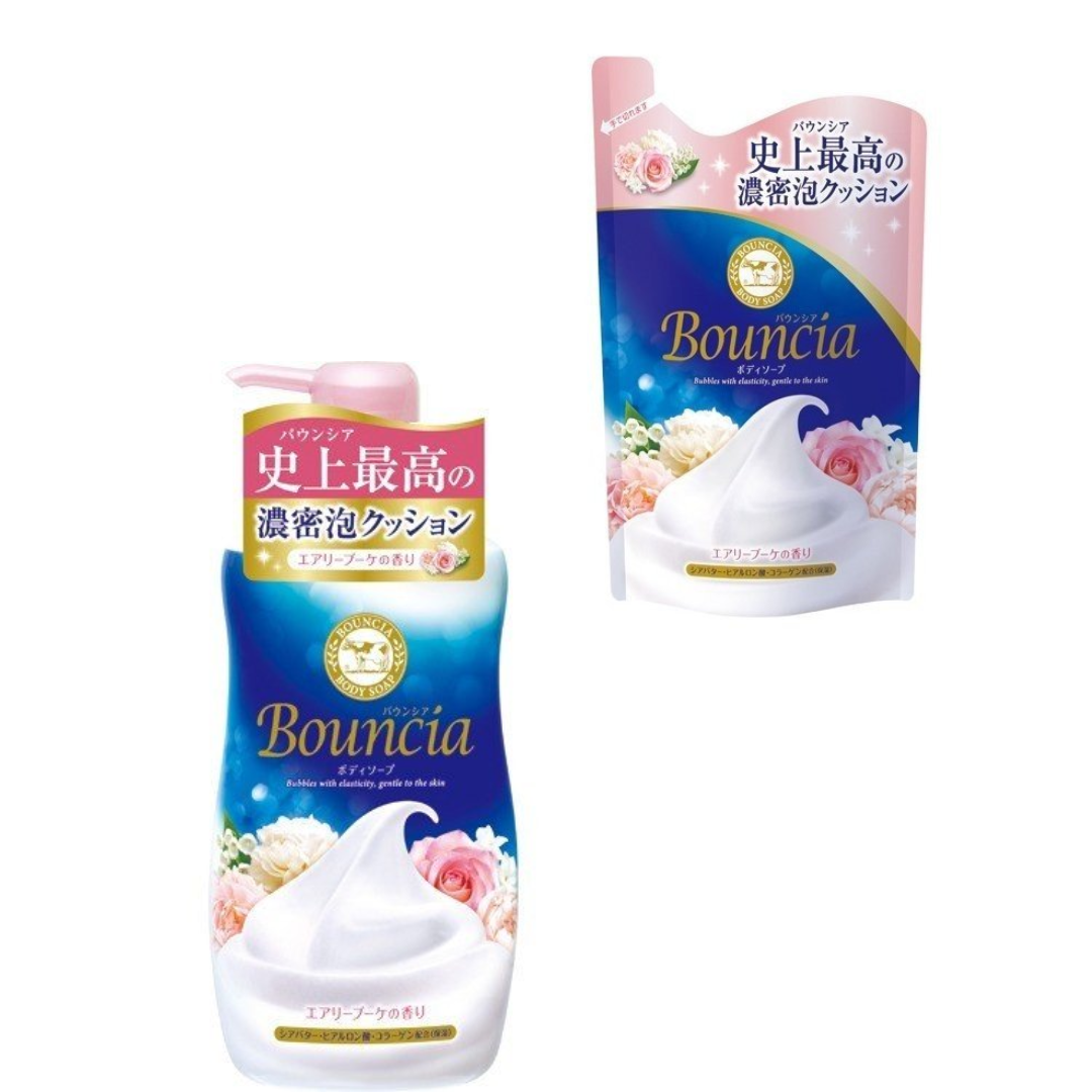Cow Bouncia Body Soap Airy Bouncia Fragrance 500ml & refill