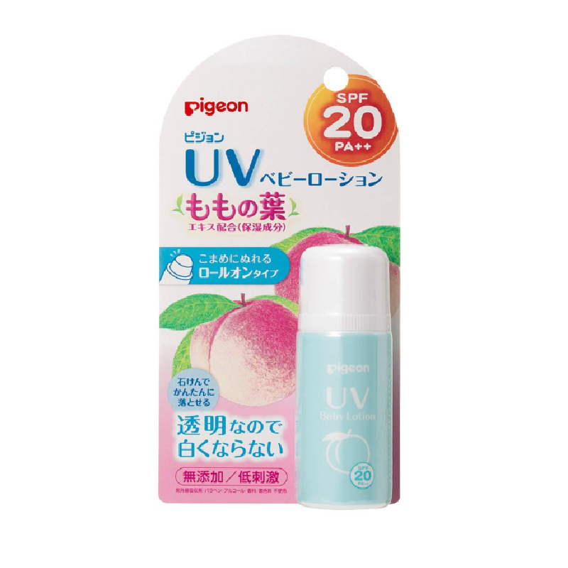Pigeon UV Baby Roll-on Peach Leaf Baby sunscreen 25g SPF 20
