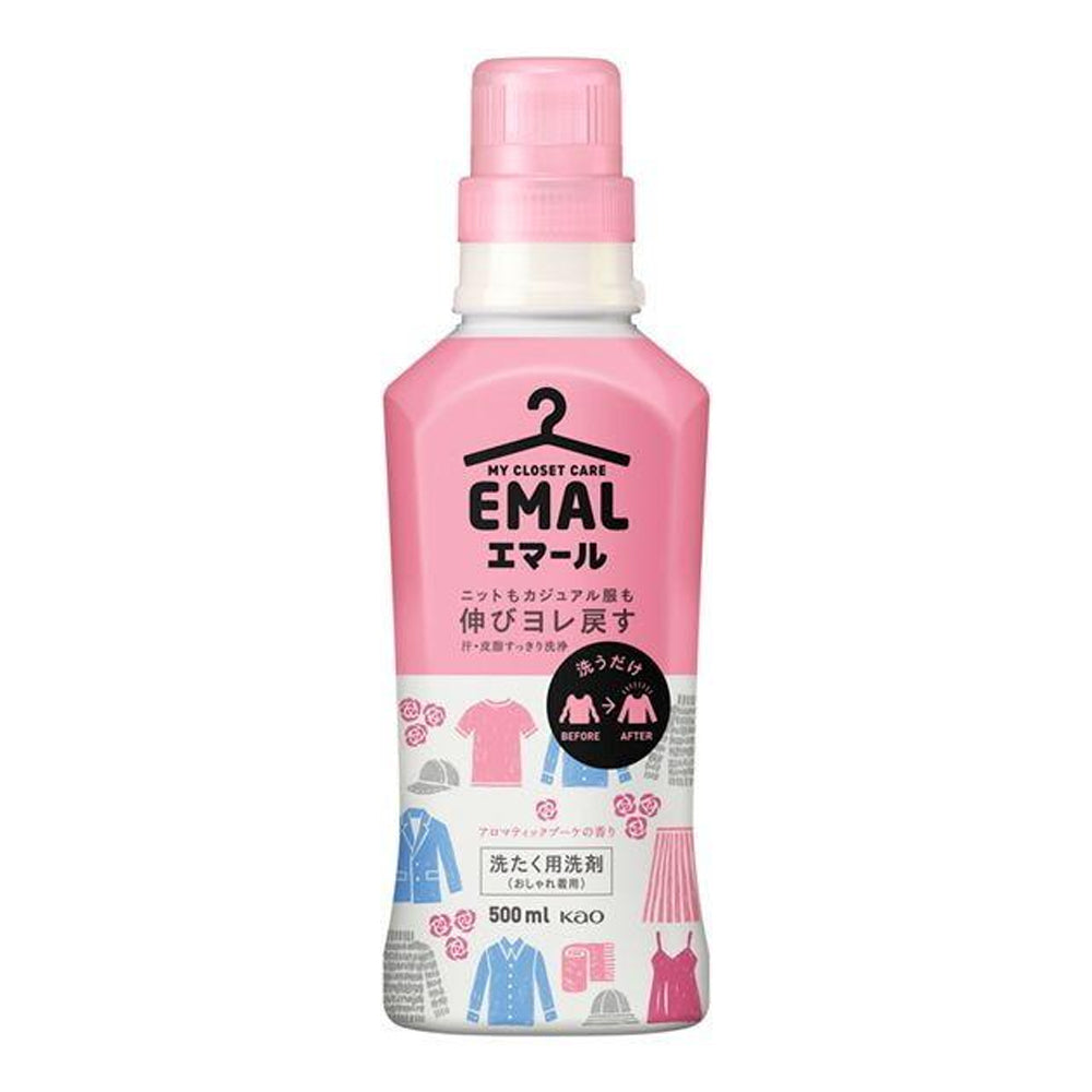 KAO EMAL Delicate Laundry Detergent Aromatic Bouquet Scent 500ml for Wool and SIlk