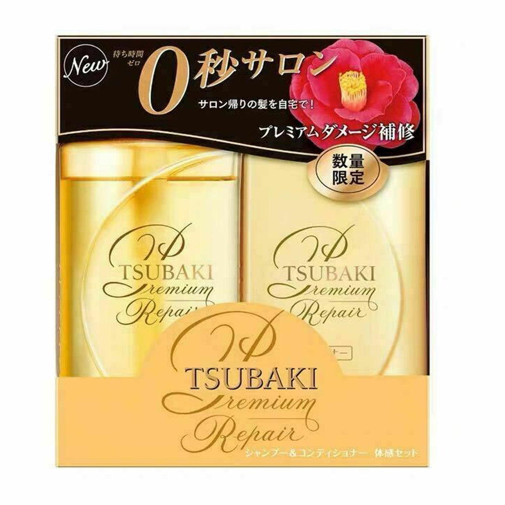 SHISEIDO Tsubaki Premium Repair Damage Care Shampoo & Conditioner- 490ml
