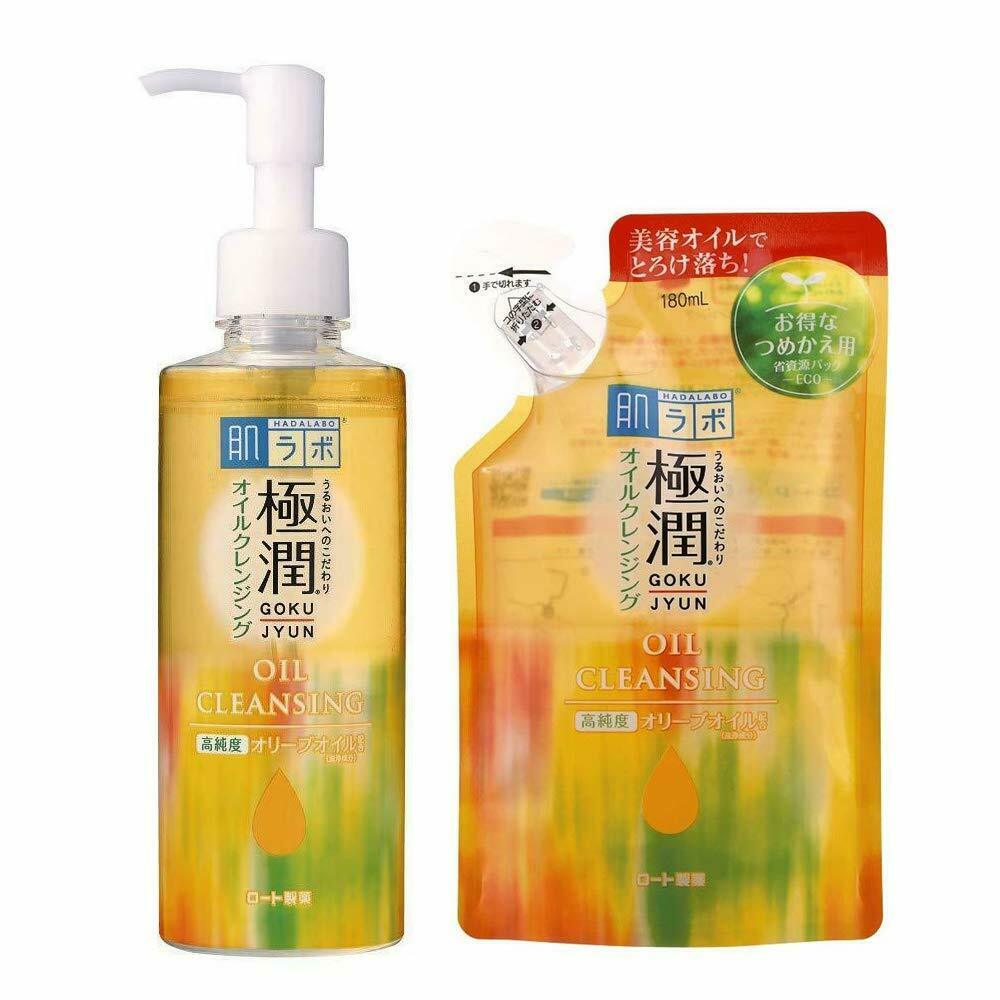 Rohto Hada Labo Gokujyun Oil Cleansing 200mL from Japan OR Refill Pack