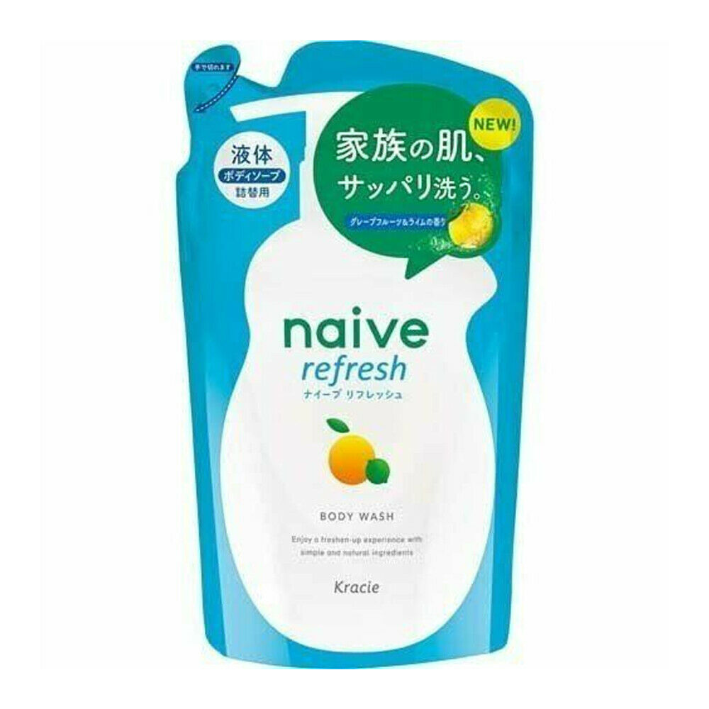 Kracie naive body wash soap refill 380ml -- choose scents
