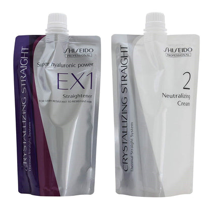 Hair Rebonding Crystallizing Hair Straightener EX1 + Neutralizer Cream